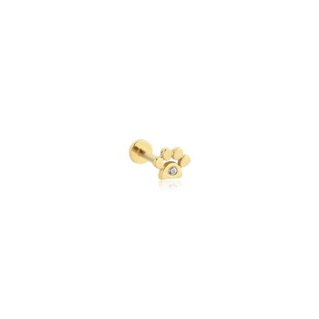 Taşlı Mini Paw Tragus Piercing - Alen
