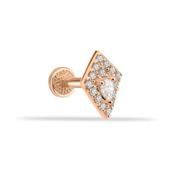Taşlı Minimal Tragus Piercing - Dianora