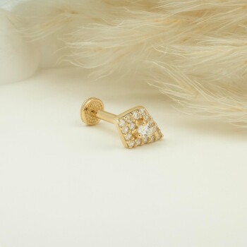 Taşlı Minimal Tragus Piercing - Dianora (1)