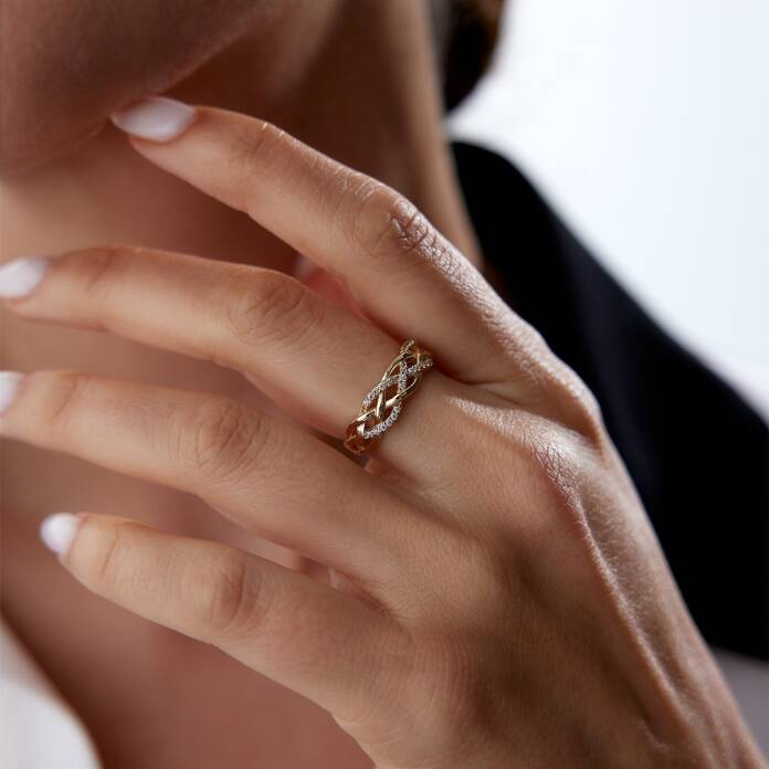 Taşlı Örgü Yüzük - 2