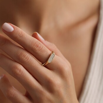 Taşlı Parantez Şovalye Yüzük - Gökhan Bera (1)