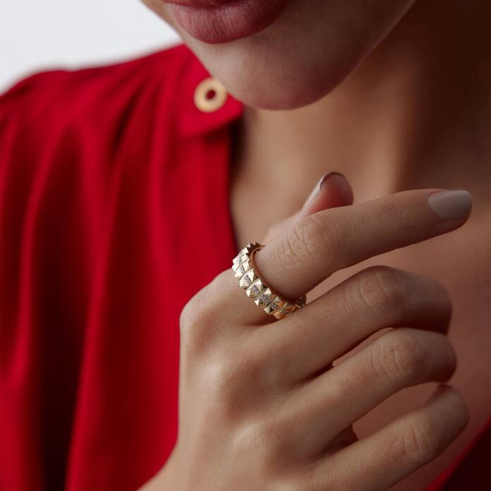 Taşlı Piramit Yüzük - 1