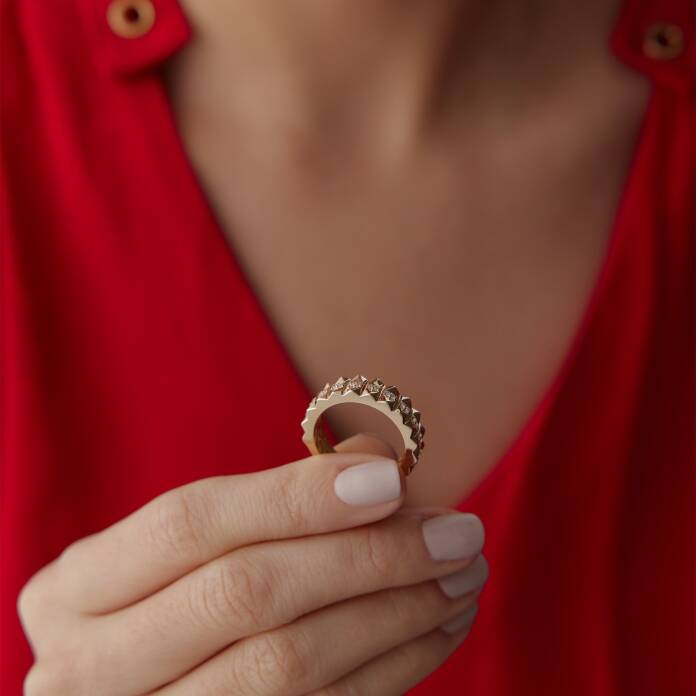 Taşlı Piramit Yüzük - 2