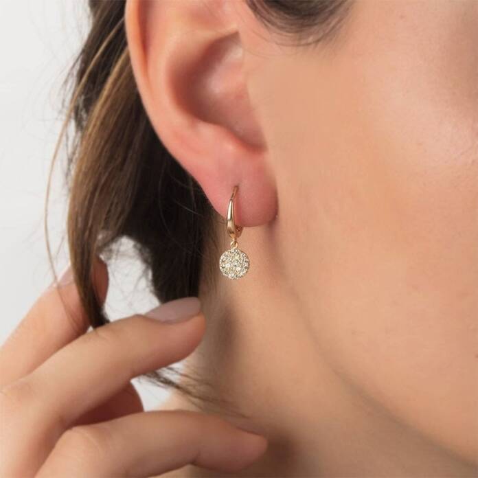 Taşlı Plaka Küpe - 1