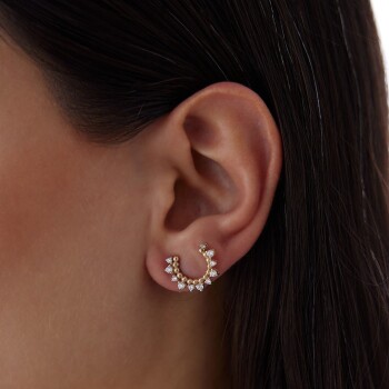 Taşlı Prenses Küpe - Garo