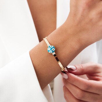 Taşlı Renkli Kelepçe - C.sümer