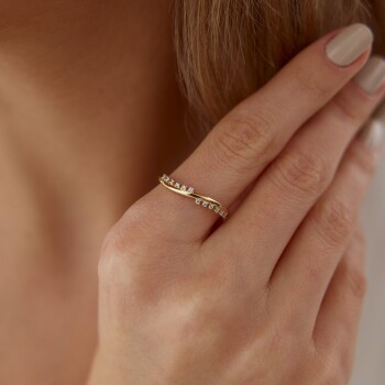 Taşlı S Yüzük - Mazal