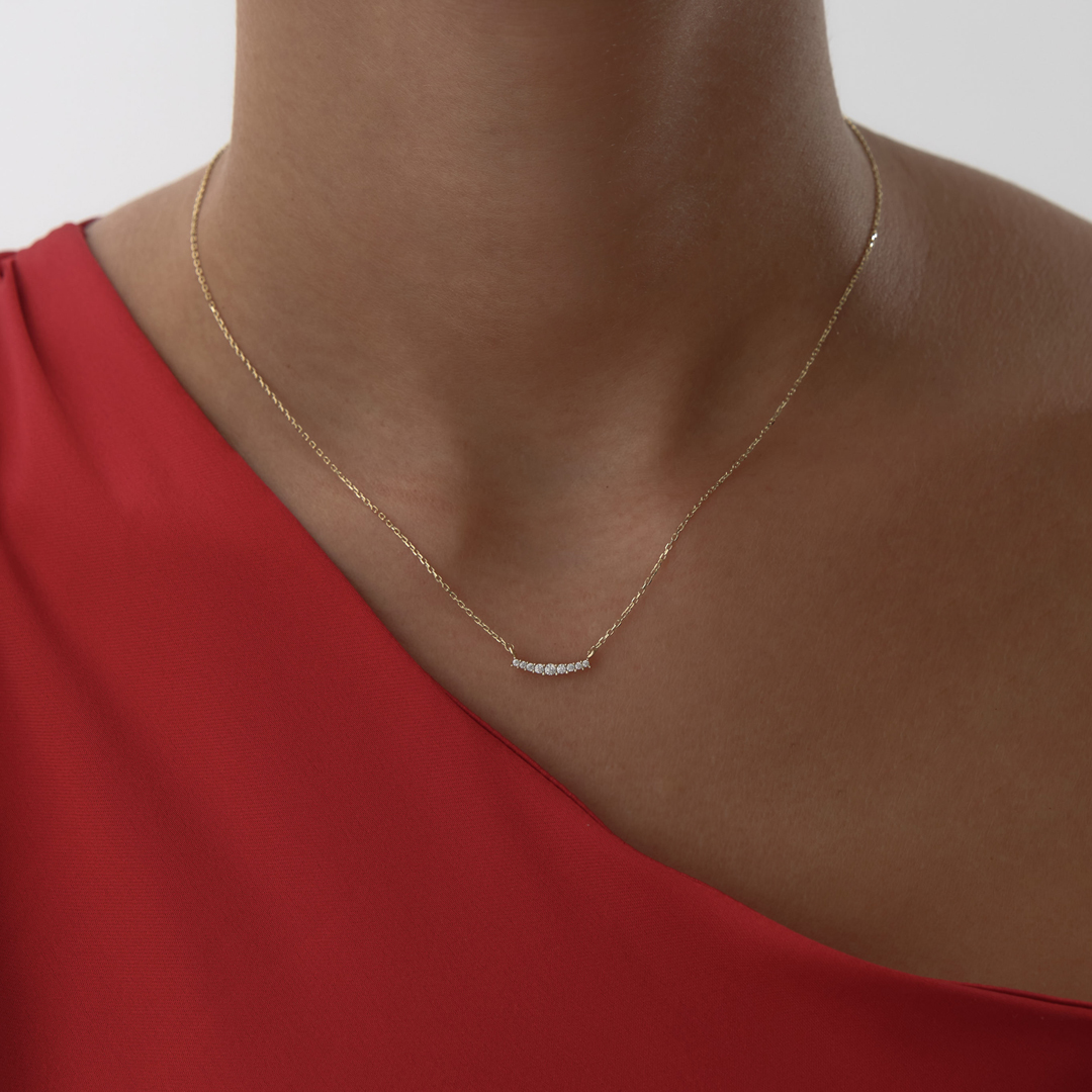 Taşlı Salıncak Kolye - 1