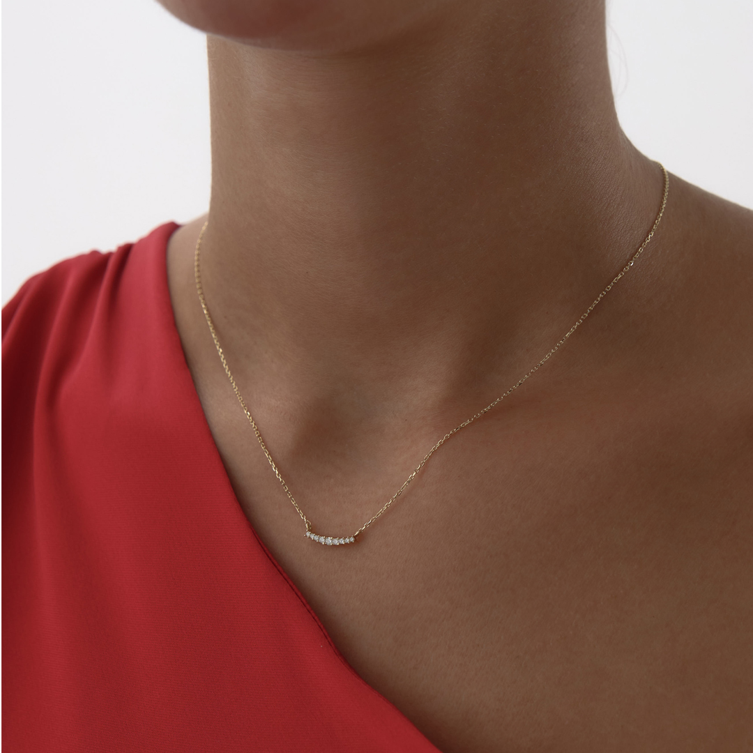 Taşlı Salıncak Kolye - 2