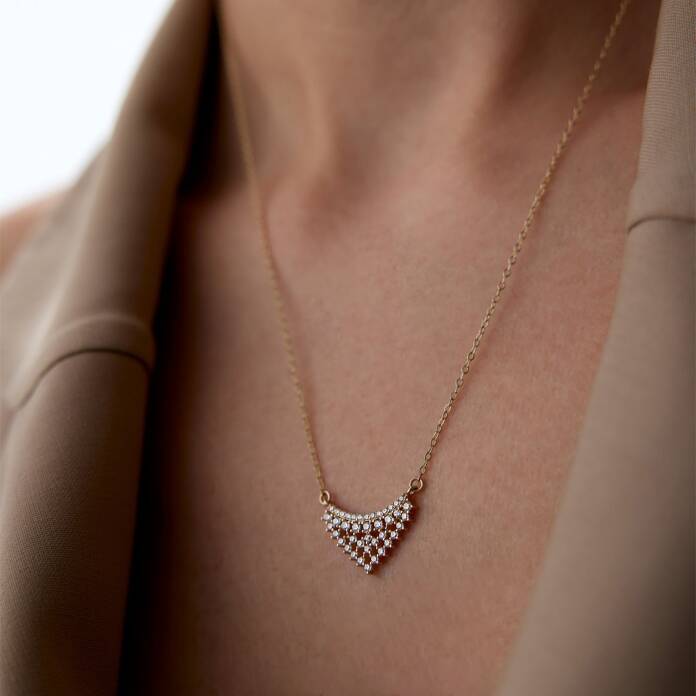 Taşlı Salıncak Kolye - 2