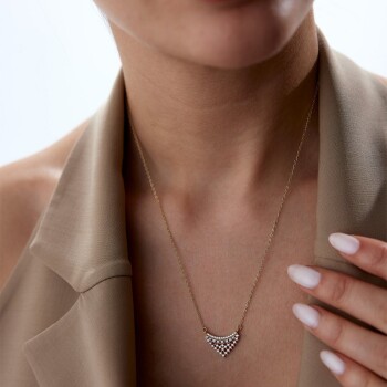 Taşlı Salıncak Kolye - 3