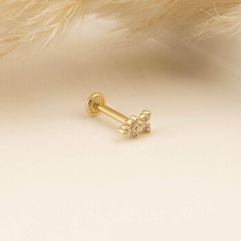 Taşlı Simona Minimal Tragus Piercing - 3