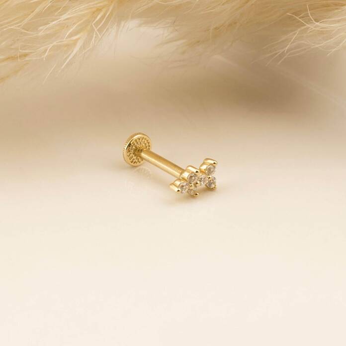 Taşlı Simona Minimal Tragus Piercing - 3