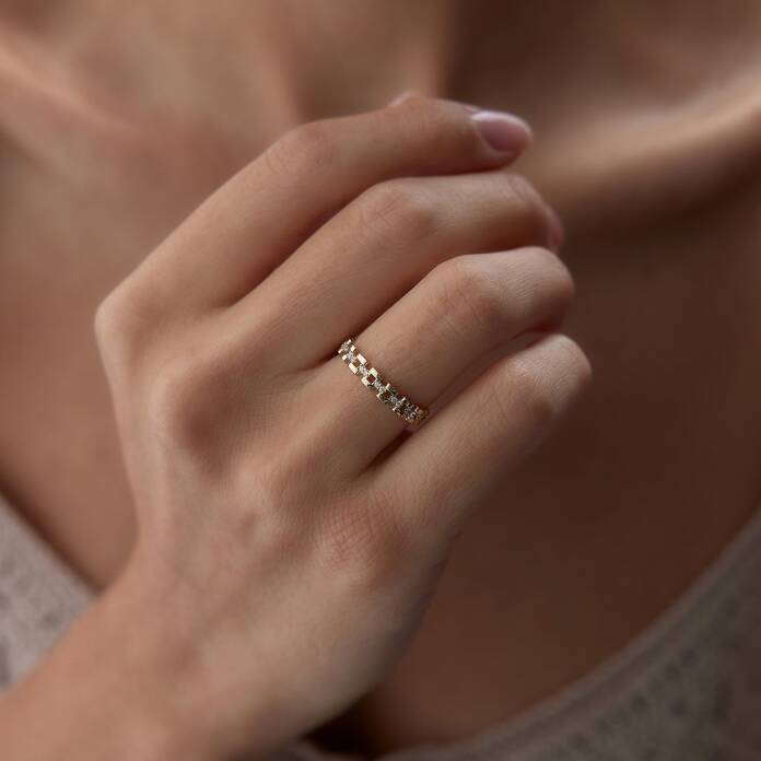 Taşlı Sıralı Yüzük - 1