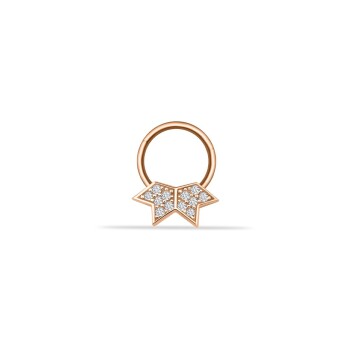 Taşlı Star Helix Piercing - Dianora