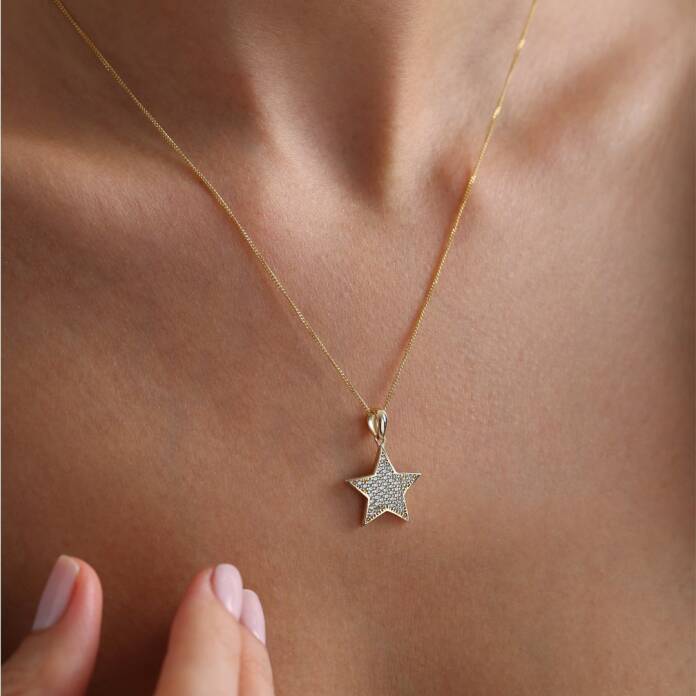 Taşlı Star Kolye - 3