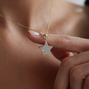 Taşlı Star Kolye - Koçak