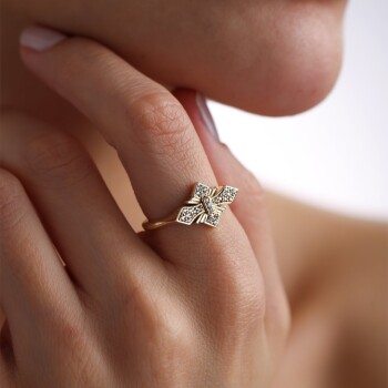 Taşlı Stella Yüzük - Cemart