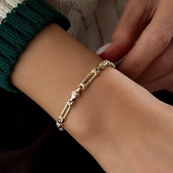 Taşlı Sütun Bileklik - Rayna (1)