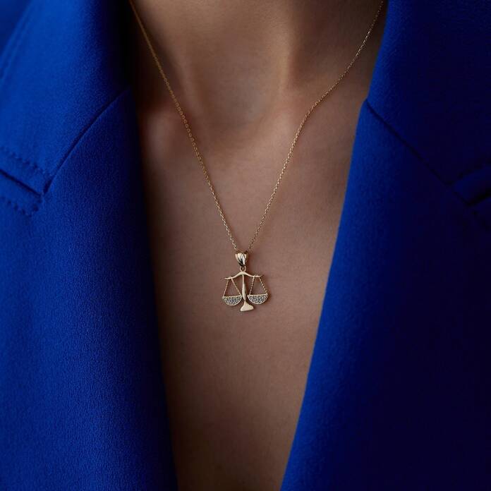 Taşlı Terazi Kolye - 3