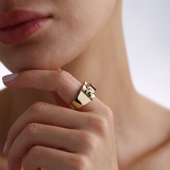 Taşlı Throne Yüzük - Cemart (1)