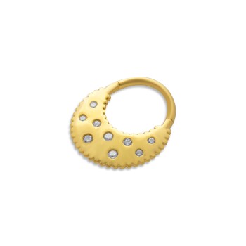 Taşlı Tırtık Helix Piercing - Alen