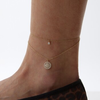 Taşlı Trapez Halhal - Rayna (1)