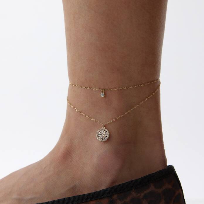 Taşlı Trapez Halhal - 1