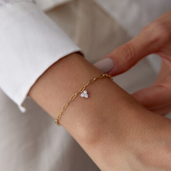 Taşlı Tria Charm Bileklik - Alen