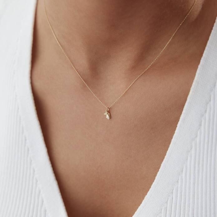 Taşlı Unicorn Kolye - 2