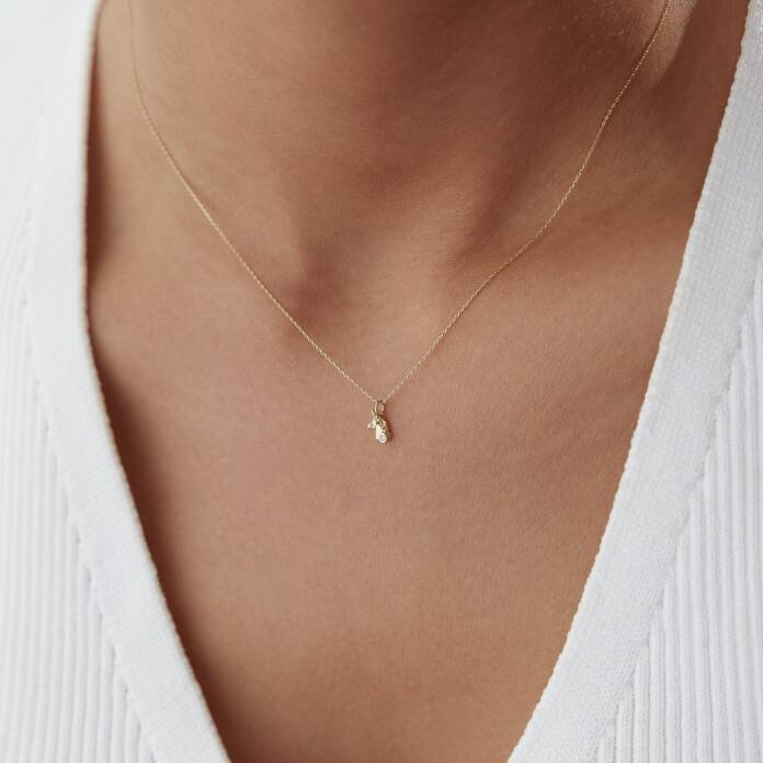 Taşlı Unicorn Kolye - 3