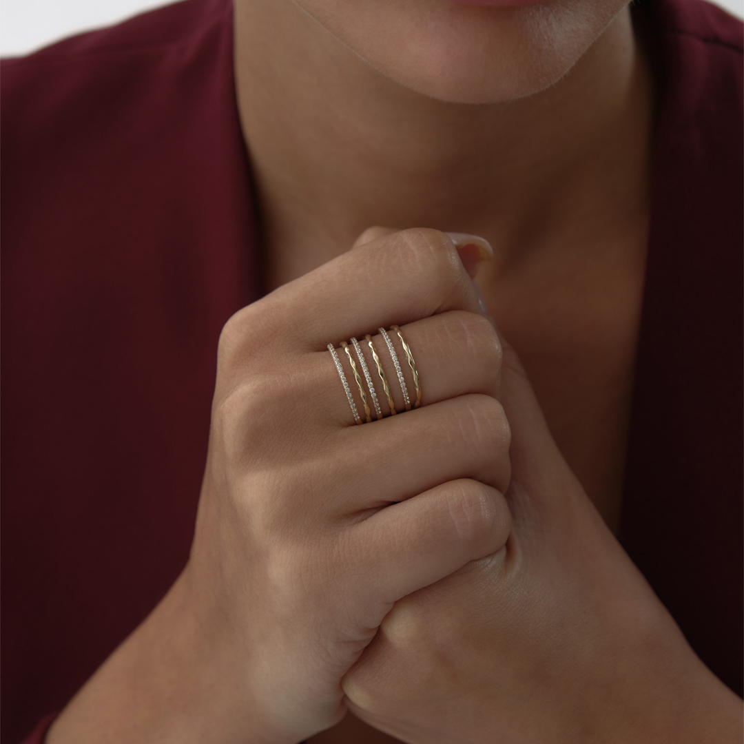 Taşlı ve Burgulu Örüntü Yüzük - 3