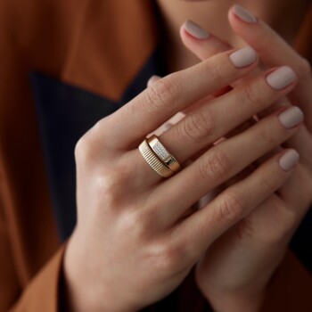 Taşlı ve Çizgi Yüzük - Mazi