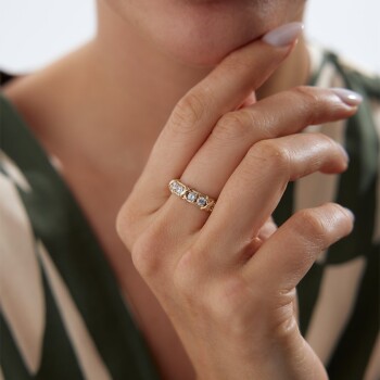 Taşlı X Yüzük - Rayna