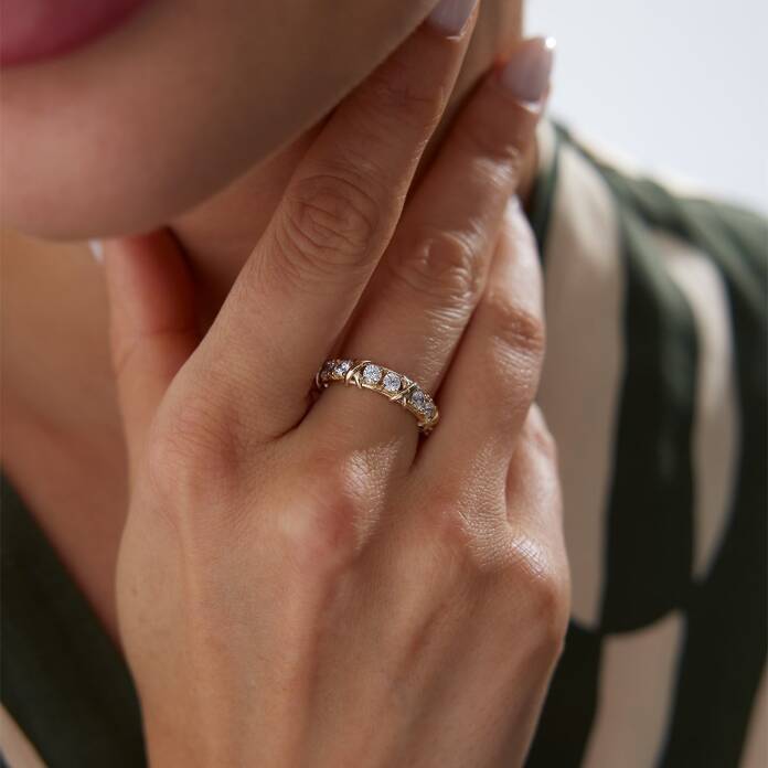 Taşlı X Yüzük - 2