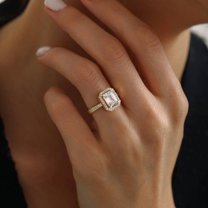 Taşlı Yansıma Baget Yüzük - 2