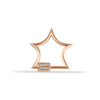 Taşlı Yıldız Charm Kilidi - Dianora