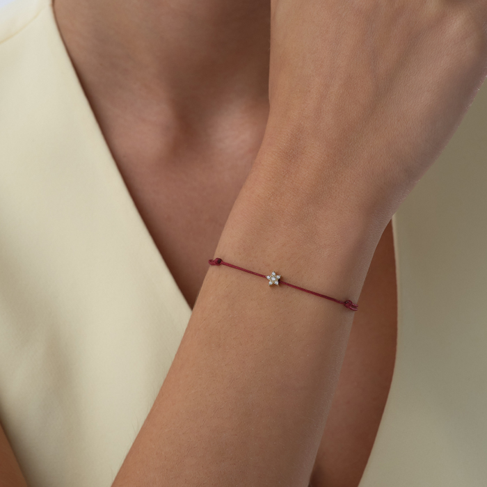 Taşlı Yıldız Figür İpli Bileklik - Simoro (1)