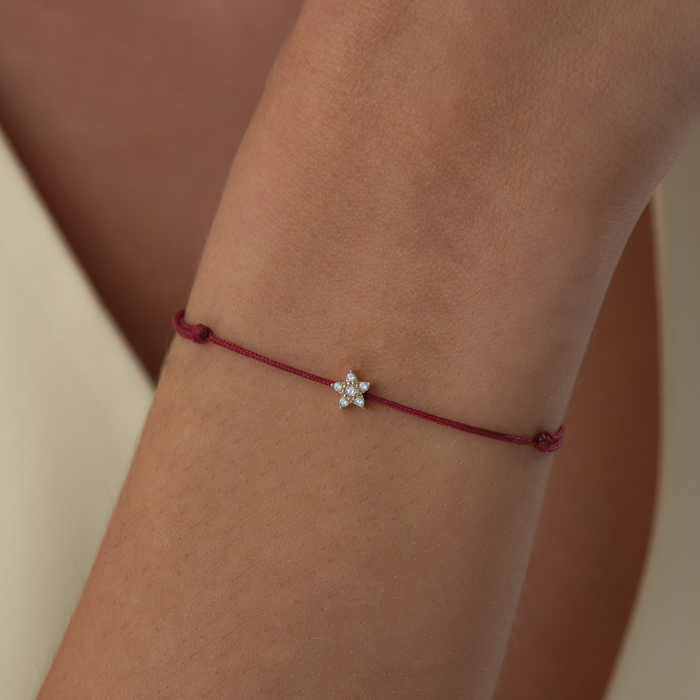 Taşlı Yıldız Figür İpli Bileklik - 3