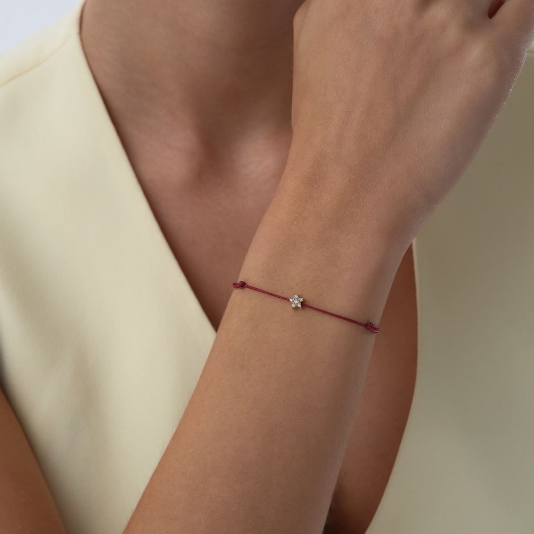 Taşlı Yıldız Figür İpli Bileklik - 2