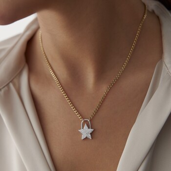 Taşlı Yıldız Kolye - Garo
