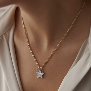 Taşlı Yıldız Kolye - Garo (1)