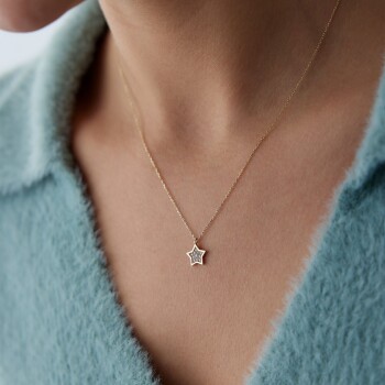 Taşlı Yıldız Kolye - Rayna (1)