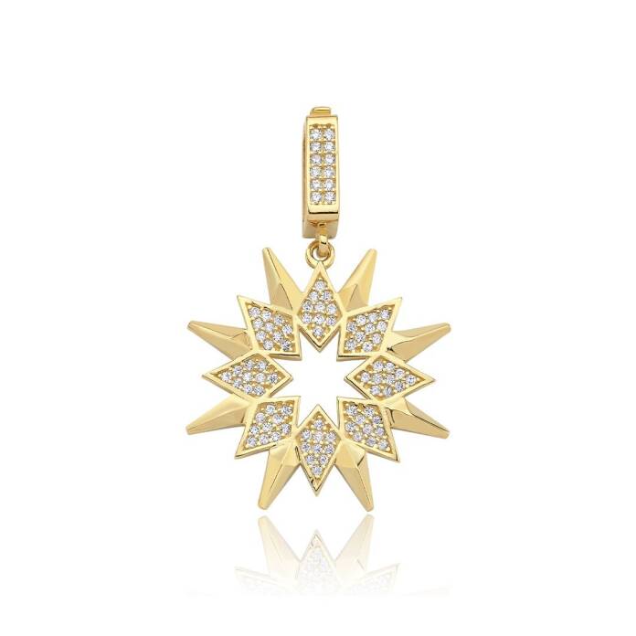Taşlı Yıldız Kolye Ucu - 1
