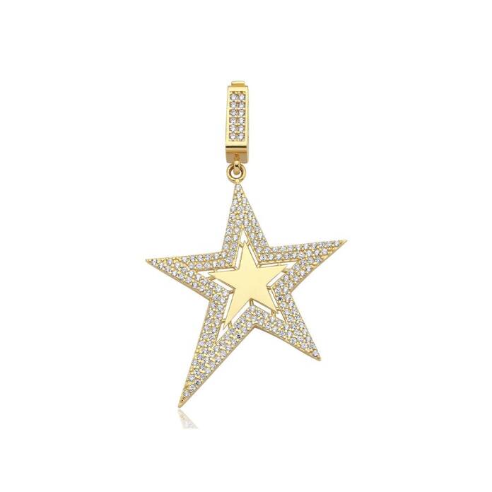 Taşlı Yıldız Kolye Ucu - 1