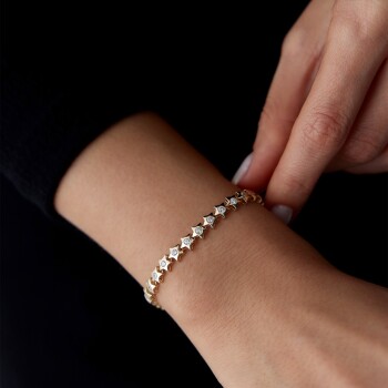 Taşlı Yıldız Seli Bileklik - Özer