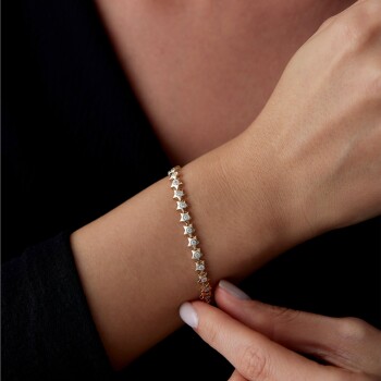 Taşlı Yıldız Seli Bileklik - Özer (1)