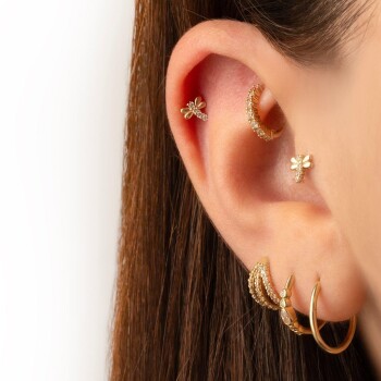 Taşlı Yusufçuk Minimal Tragus Piercing - Dianora (1)
