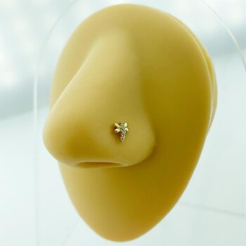 Taşlı Yusufçuk Motifli Altın Hızma - Dianora (1)