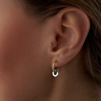 Taşlı Zar Küpe - Arax